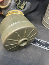 Load image into Gallery viewer, WW2 German Kriegsmarine Issue Gas Mask in Correct Navy Painted Tin
