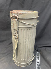 Load image into Gallery viewer, WW2 German Kriegsmarine Issue Gas Mask in Correct Navy Painted Tin
