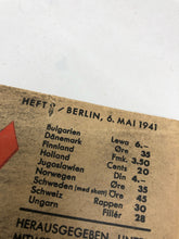 Charger l&#39;image dans la galerie, Original WW2 German Luftwaffe Der Adler Propaganda Magazine - 6th May 1941
