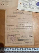 WW2 German / British Occupation of Germany - Military Documents. Interesting Group. - The Militaria Shop