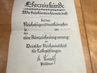Original Inter Wars German Award Certificate issued for music related achievements. - The Militaria Shop