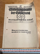 Charger l&#39;image dans la galerie, Original WW2 German NSDAP Propaganda Brochure 1st March 1939
