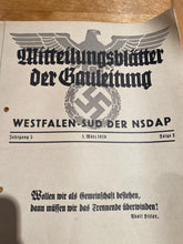 Lade das Bild in den Galerie-Viewer, Original WW2 German NSDAP Propaganda Brochure 1st March 1939
