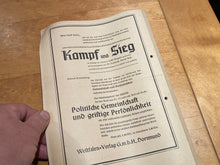 Load image into Gallery viewer, Original WW2 German NSDAP Propaganda Brochure 1st March 1939
