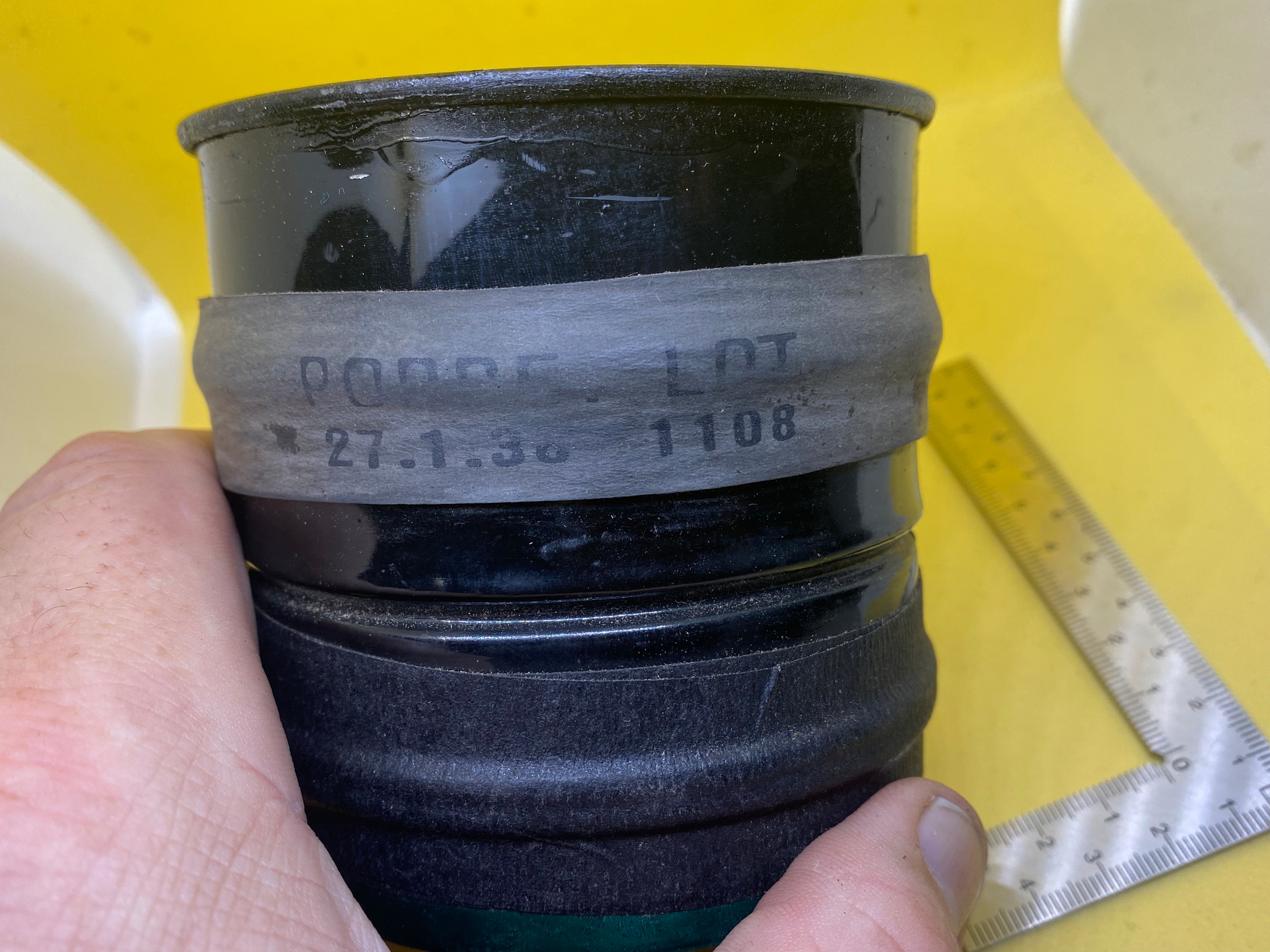 Original WW2 British Home Front Civilian Gas Mask Spare Filter - The Militaria Shop