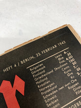 Charger l&#39;image dans la galerie, Original WW2 German Luftwaffe Der Adler Propaganda Magazine - 23rd Febuary 1943
