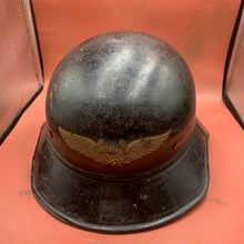 Load image into Gallery viewer, Original WW2 German Luftshutz Gladiator Civil Defence Helmet - The Militaria Shop
