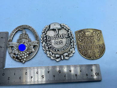 3 x Original WW2 German Day Badges 