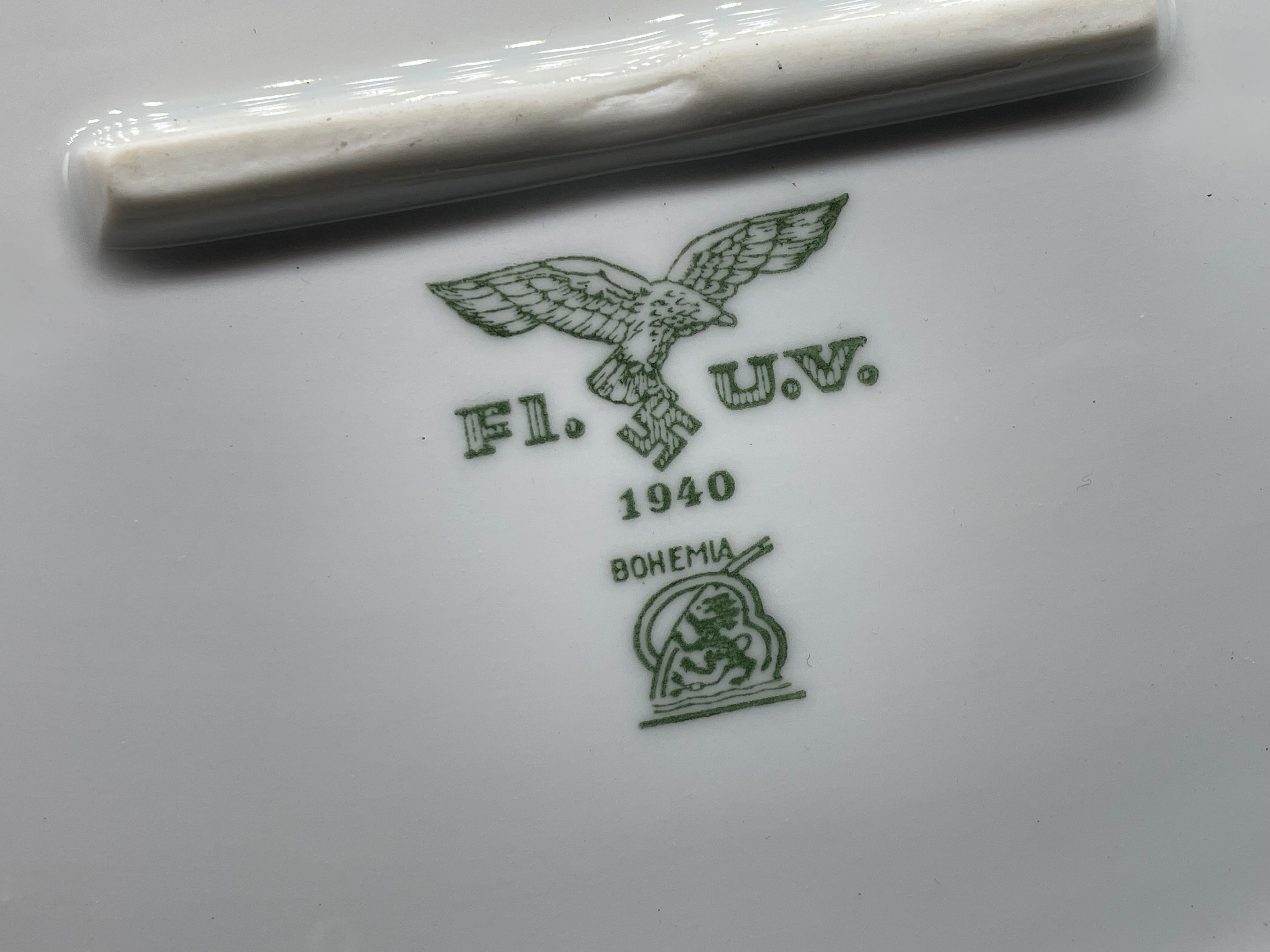 Original Large WW2 German Luftwaffe Mess Serving Platter - 1940 dated - The Militaria Shop