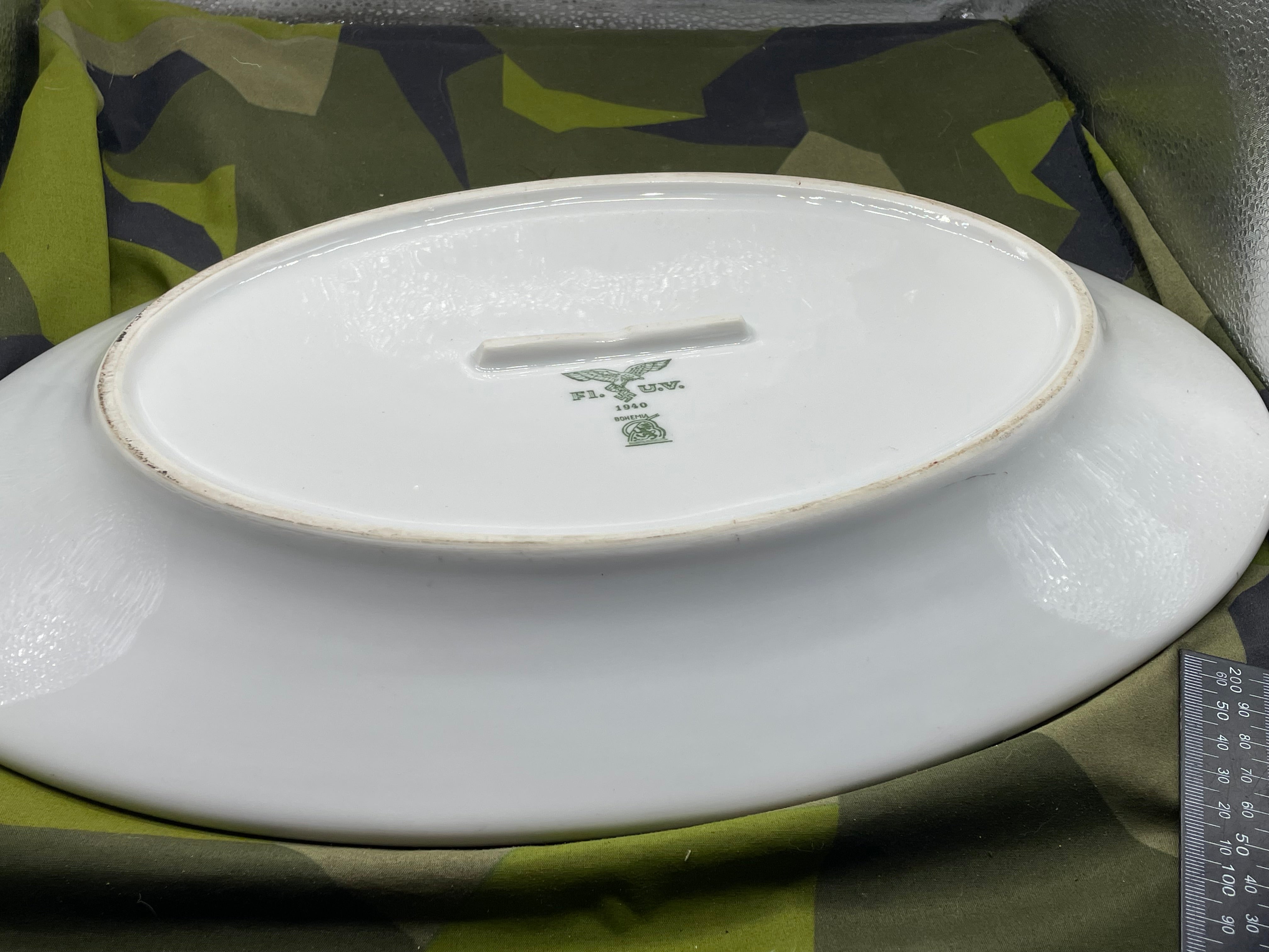 Original Large WW2 German Luftwaffe Mess Serving Platter - 1940 dated - The Militaria Shop