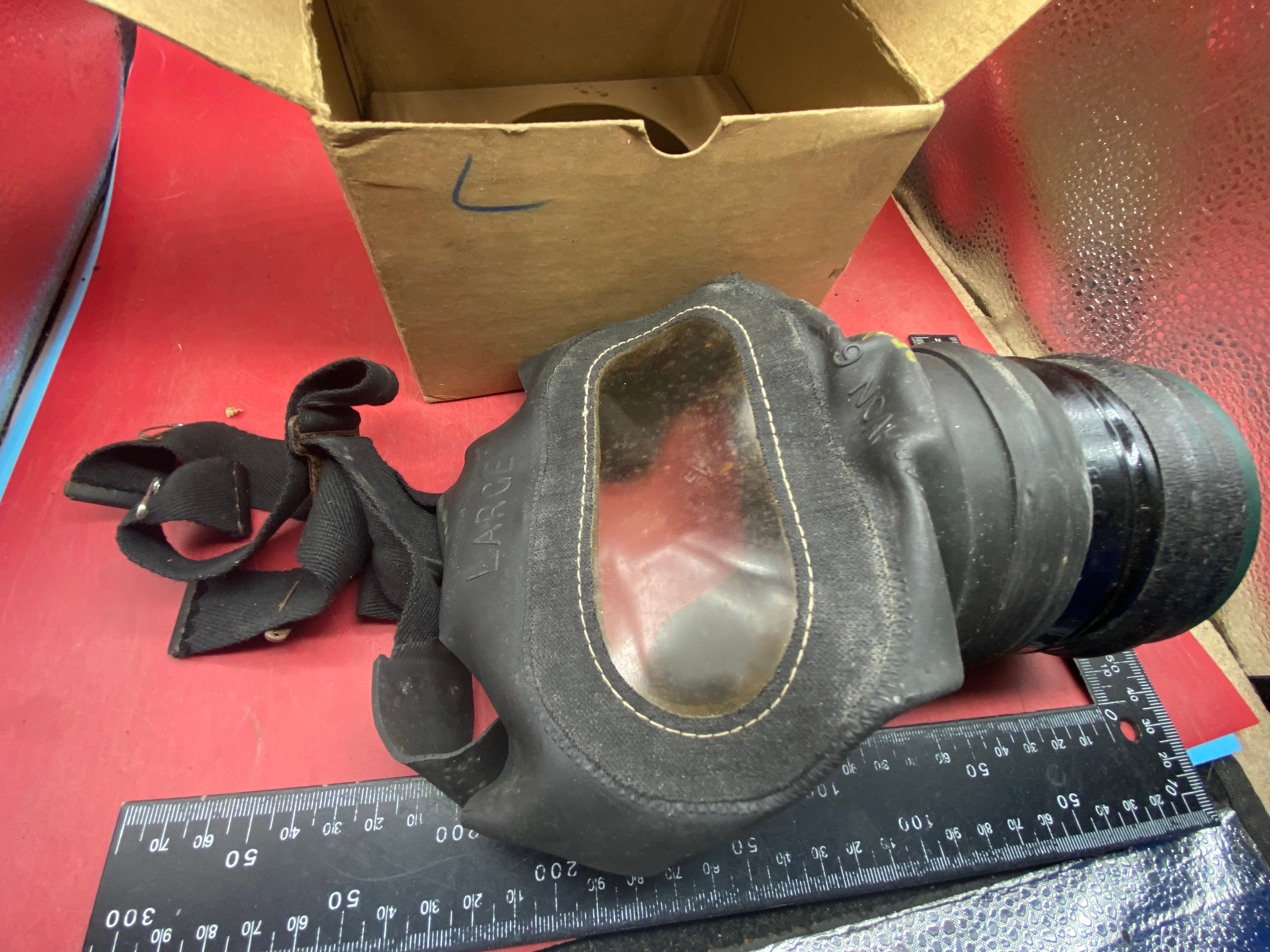 Original WW2 British Home Front Civilian Gas Mask in Box of Issue 1938 - The Militaria Shop