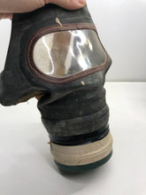 Load image into Gallery viewer, Original WW2 British Home Front Civilian Respirator Gas Mask &amp; Box
