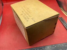 Load image into Gallery viewer, Original WW2 British Home Front Named &amp; Labelled Civilian Gas Mask in Box of Issue
