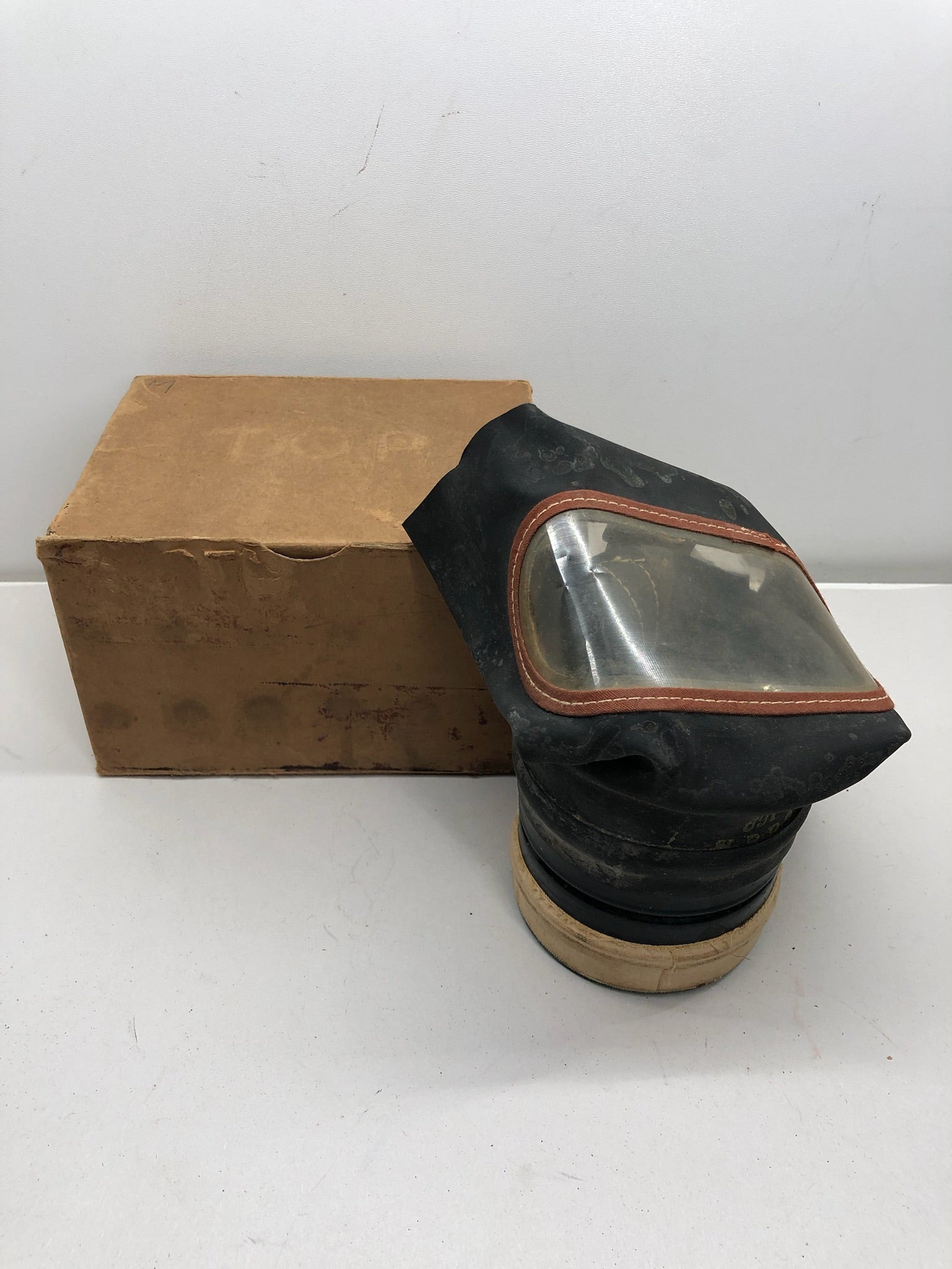 Original WW2 British Home Front Civilian Respirator Gas Mask & Box - The Militaria Shop