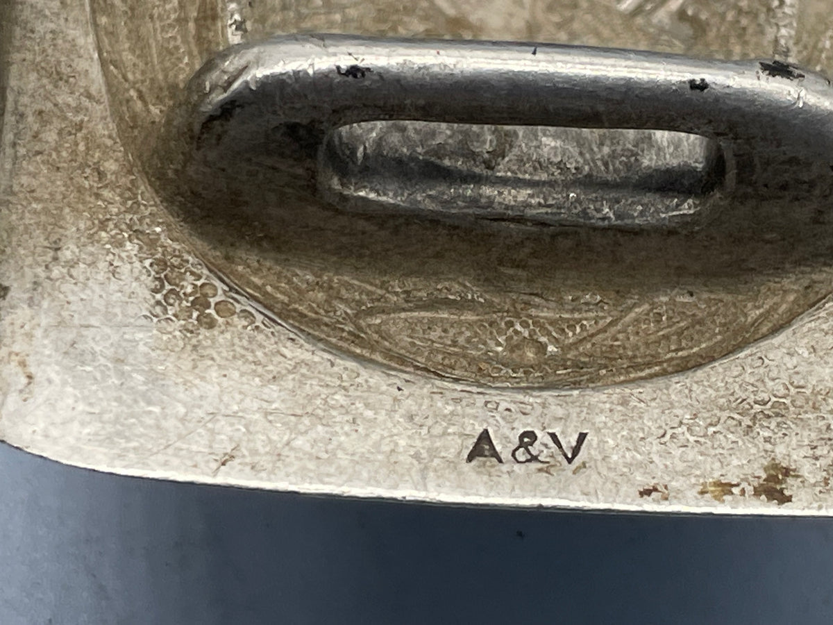 Original German Luftwaffe Aluminium Belt Buckle - de-nazified. - The Militaria Shop