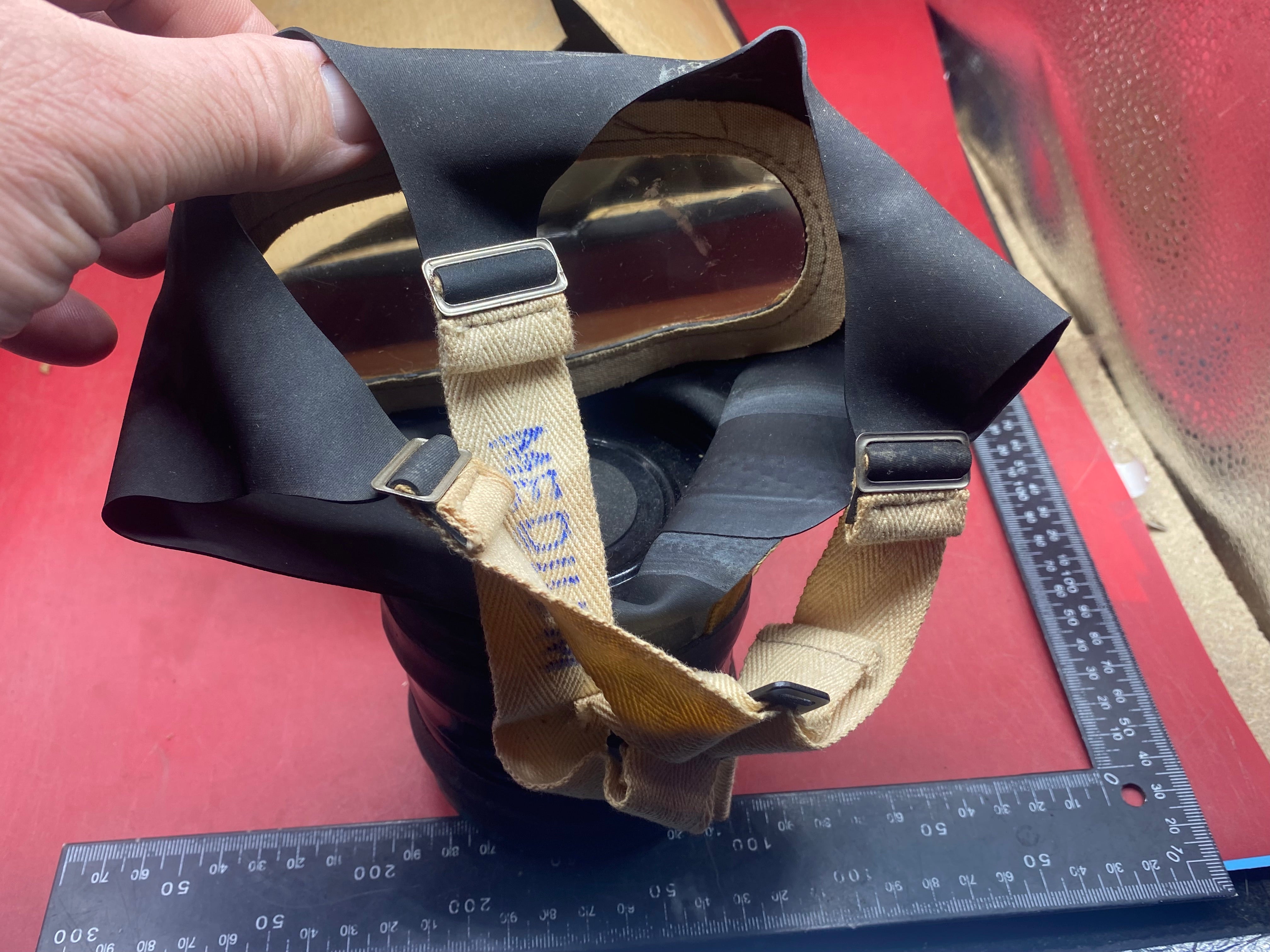 Original WW2 British Home Front Named Civilian Gas Mask in Box of Issue - The Militaria Shop
