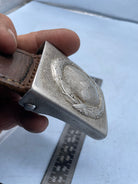 Original German Luftwaffe Aluminium Belt Buckle - de-nazified. - The Militaria Shop