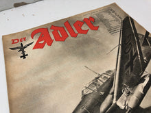 Charger l&#39;image dans la galerie, Original WW2 German Luftwaffe Der Adler Propaganda Magazine - 18th April 1944
