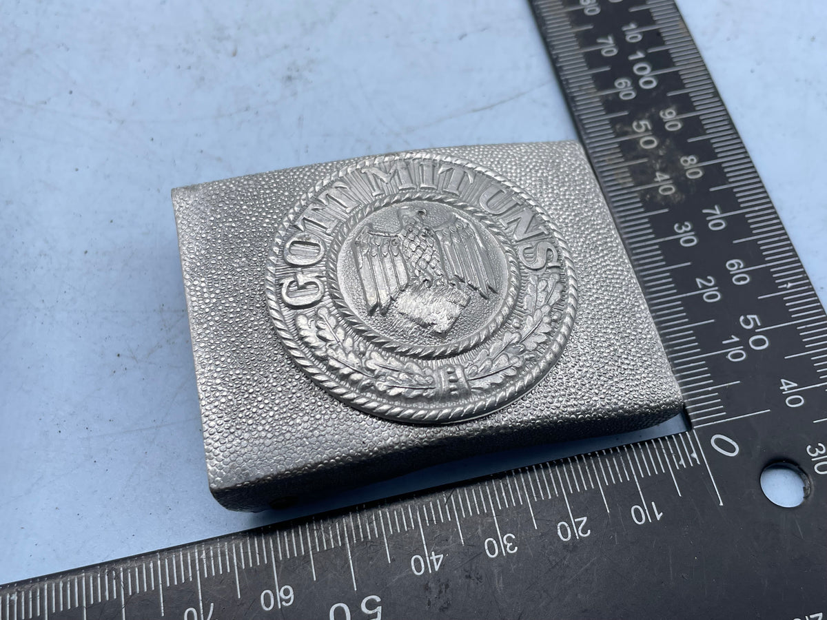 Reproduction WW2 German Army Aluminium Belt Buckle - The Militaria Shop