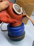 Original WW2 British Home Front Childs Mickey Mouse Gas Mask in original cardboard box with Earplugs - The Militaria Shop