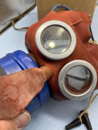 Original WW2 British Home Front Childs Mickey Mouse Gas Mask in original cardboard box with Earplugs - The Militaria Shop