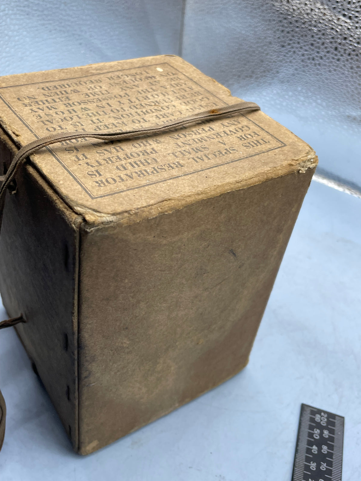 Original WW2 British Home Front Childs Mickey Mouse Gas Mask in the original cardboard box. - The Militaria Shop