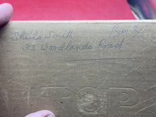 Load image into Gallery viewer, Original WW2 British Home Front Named Civilian Gas Mask in Box of Issue
