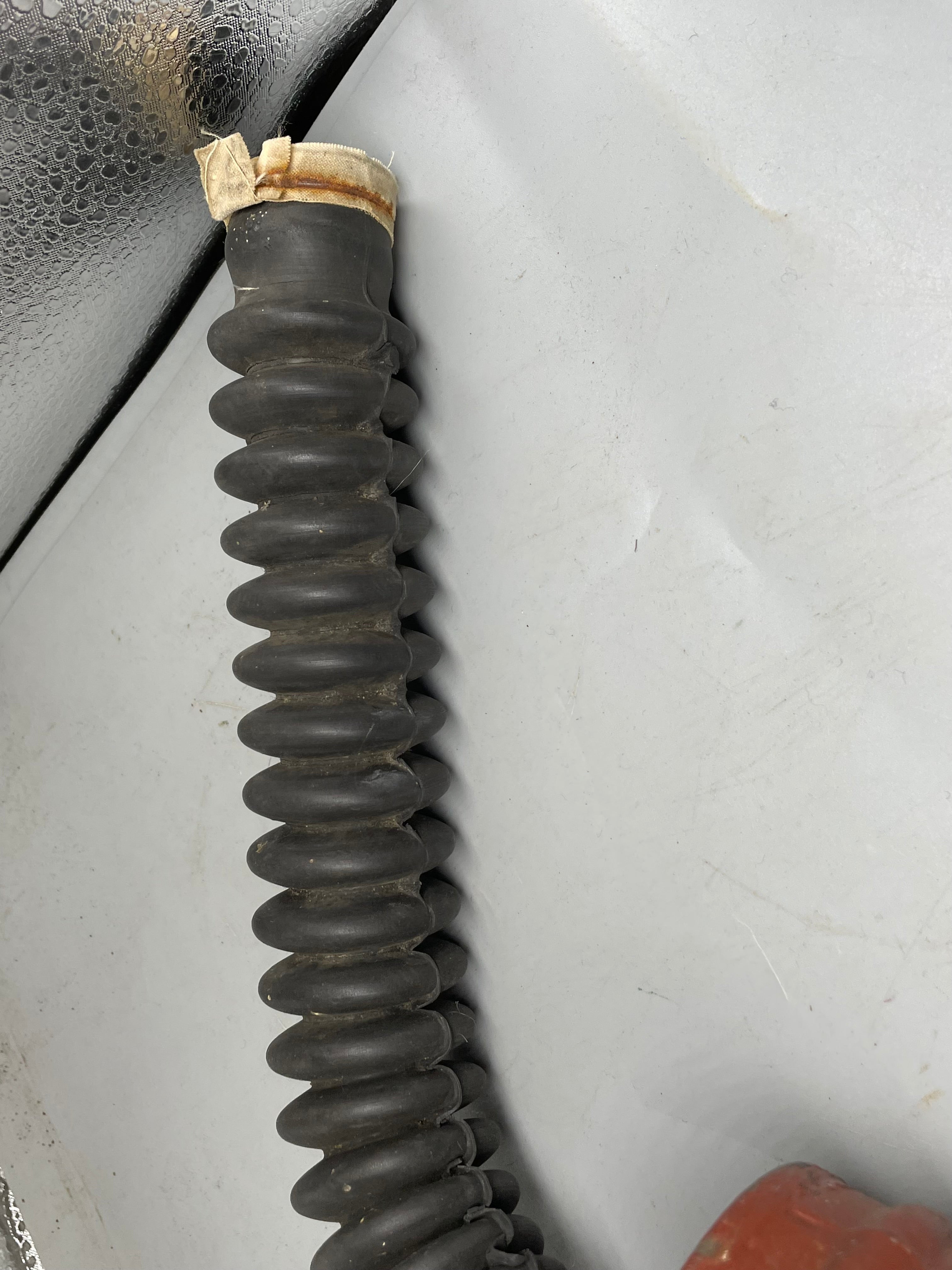 Original WW2 1941 Dated British Army Gas Mask Hose & Filter - The Militaria Shop