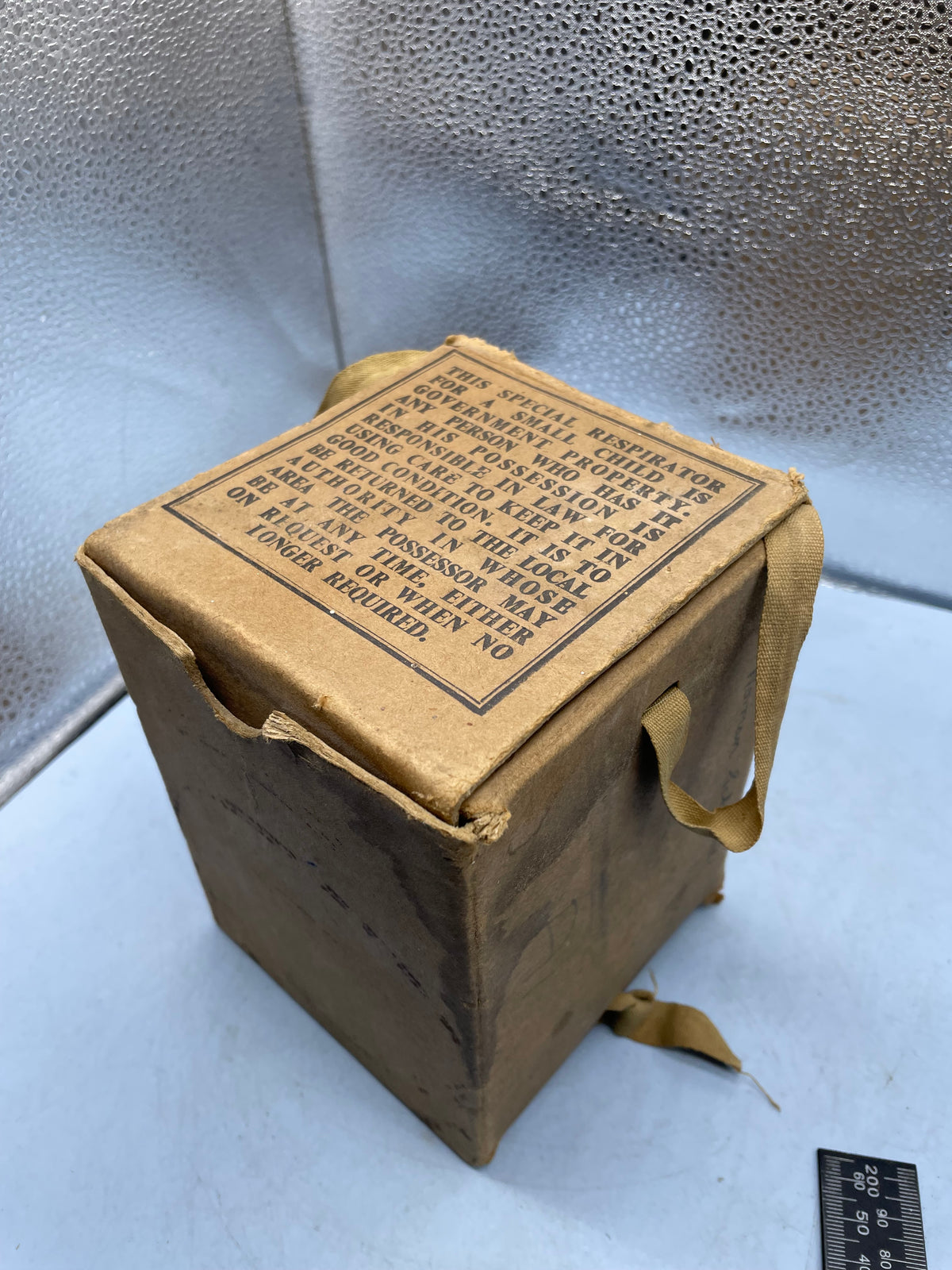 Original WW2 British Home Front Childs Mickey Mouse Gas Mask in the original cardboard box - The Militaria Shop