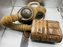 Load image into Gallery viewer, Original British Army 1938 Dated Combat Gas Mask in Tan
