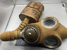 Load image into Gallery viewer, Original British Army 1938 Dated Combat Gas Mask in Tan
