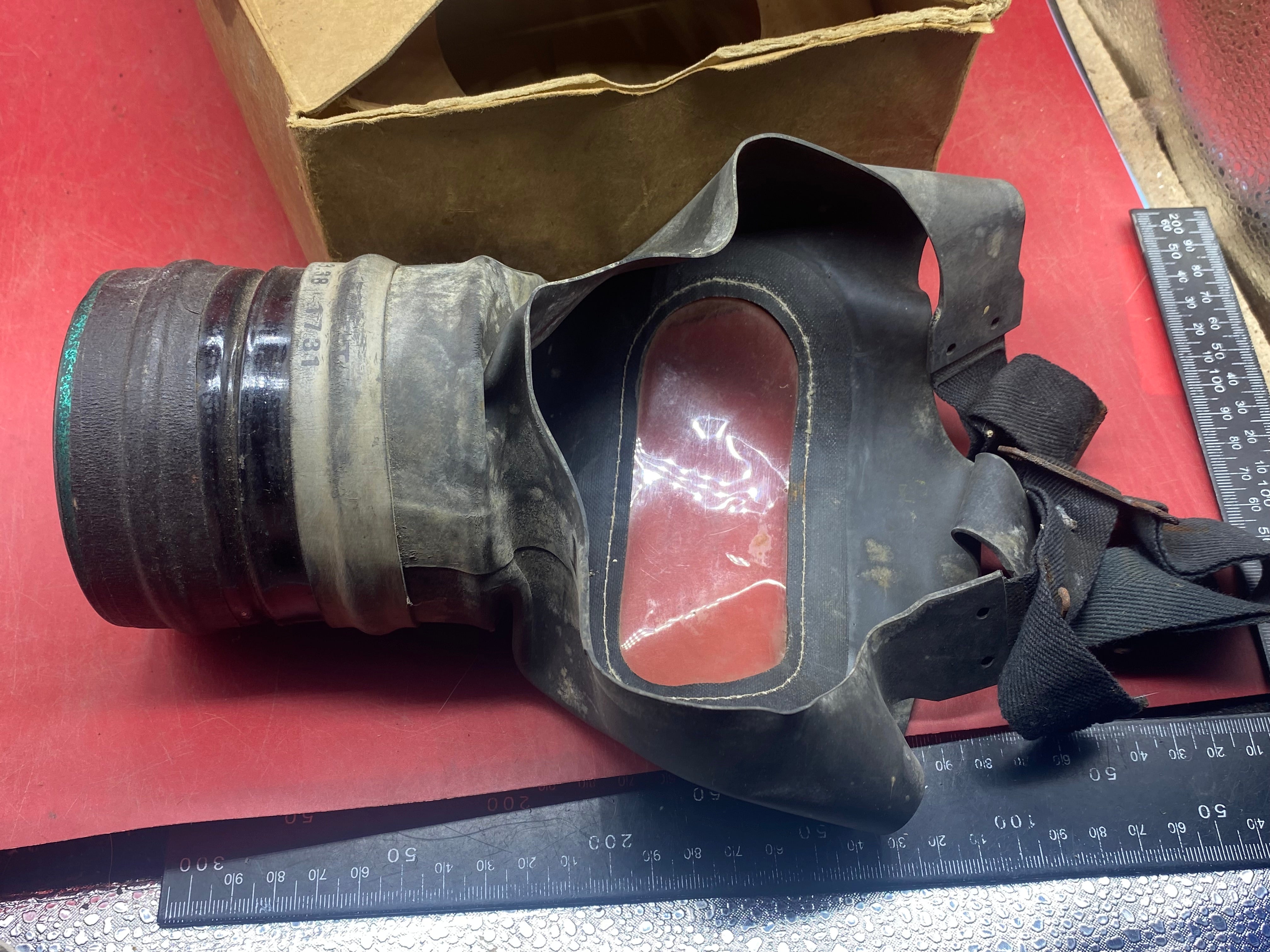 Original WW2 British Home Front Labelled Civilian Gas Mask in Box of Issue - The Militaria Shop