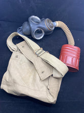 Load image into Gallery viewer, Original 1941 Dated British Army Service Gas Mask in 1942 Dated Bag
