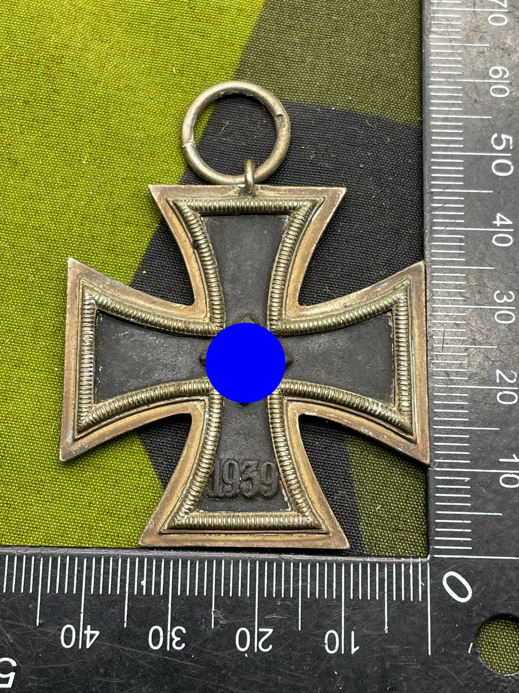 Original WW2 German Army Iron Cross 2nd Class - Maker Numbered 55 on Ring