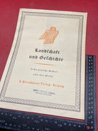 WW2 German Paperwork Entitled Landscape and history - Ten German Poets & Their Works - The Militaria Shop