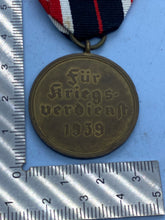 Load image into Gallery viewer, Original WW2 German War Merit Medal with Ribbon
