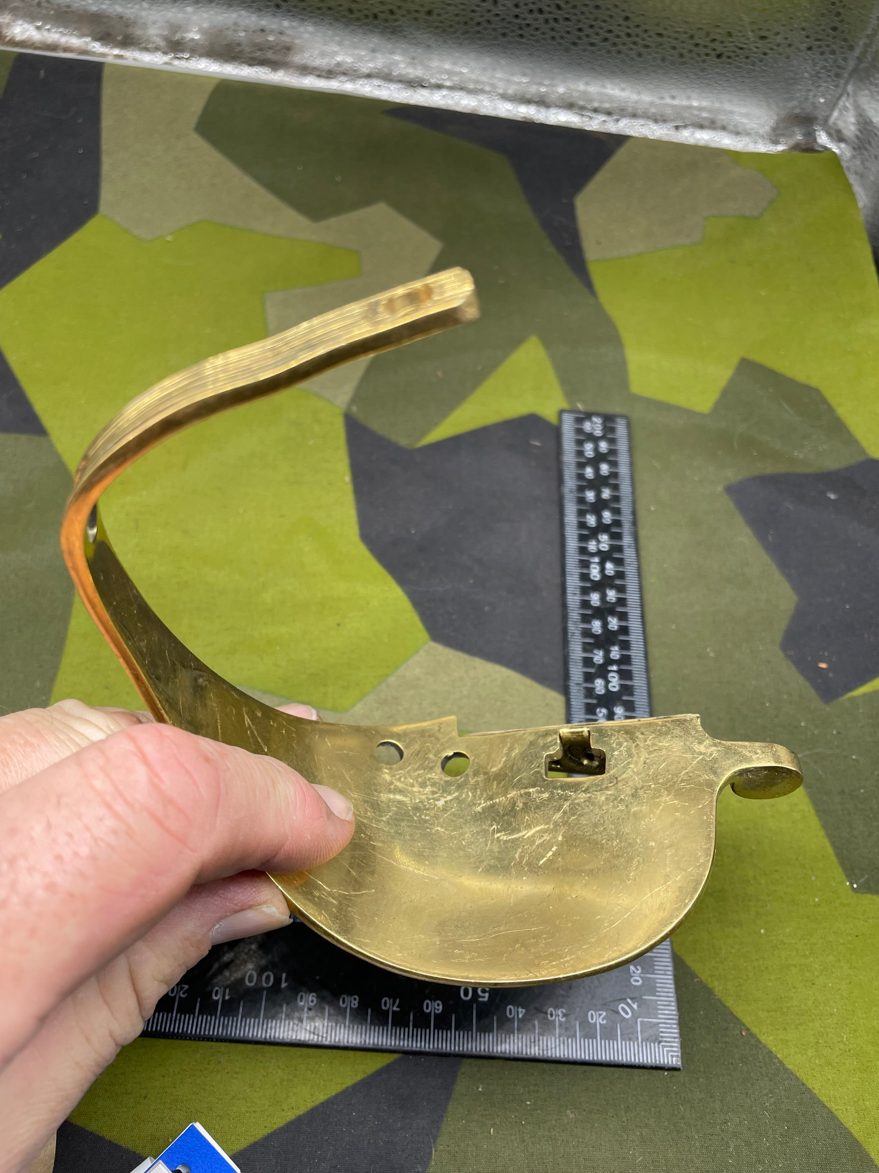 Original British Royal Navy Officer's Sword Gilt Hand-Guard - The Militaria Shop