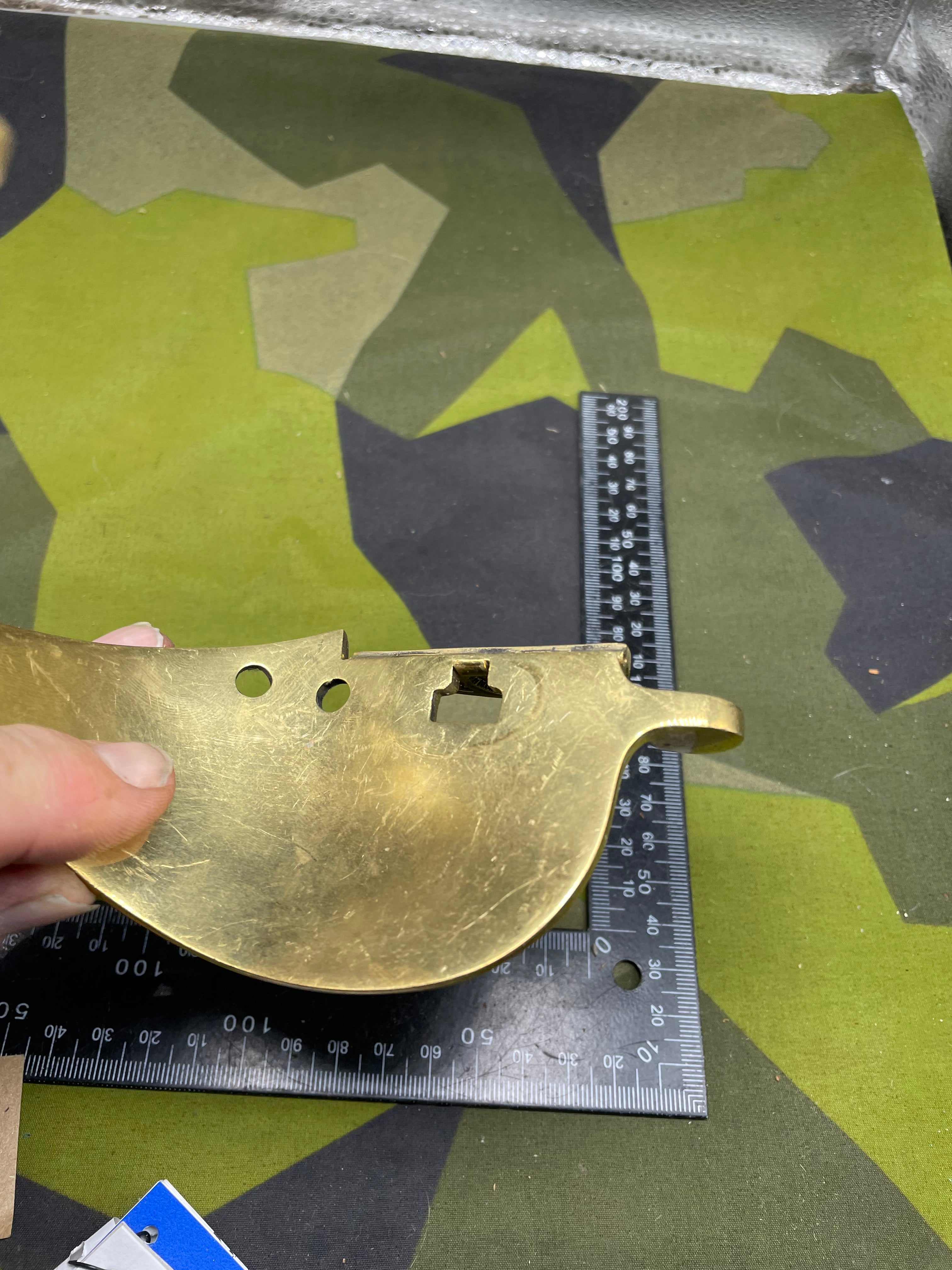 Original British Royal Navy Officer's Sword Gilt Hand-Guard - The Militaria Shop