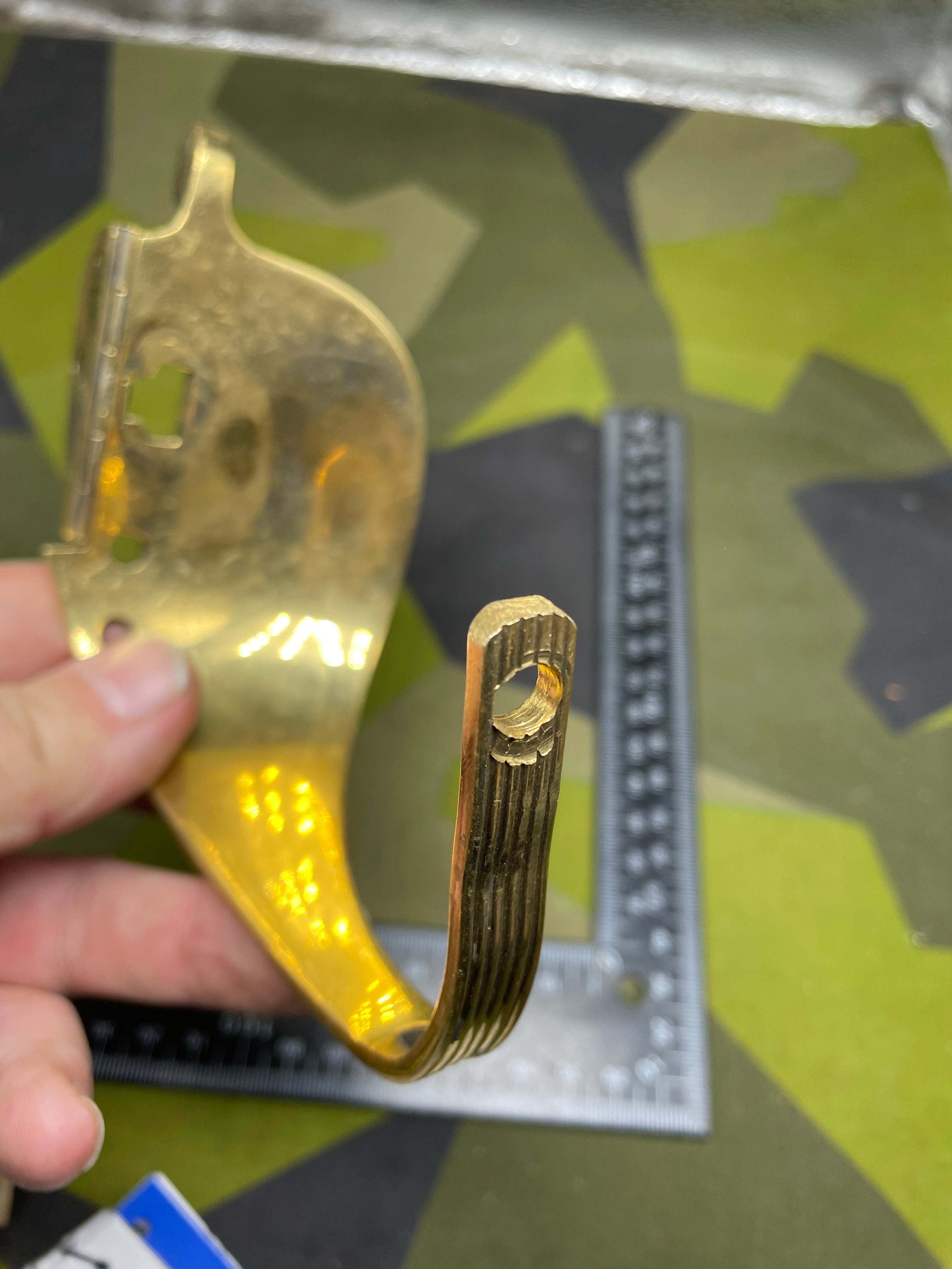 Original British Royal Navy Officer's Sword Gilt Hand-Guard - The Militaria Shop