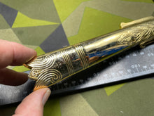 Load image into Gallery viewer, Original British Royal Navy Officer's Gilt Sword Chape

