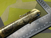 Load image into Gallery viewer, Original British Royal Navy Officer's Gilt Sword Chape
