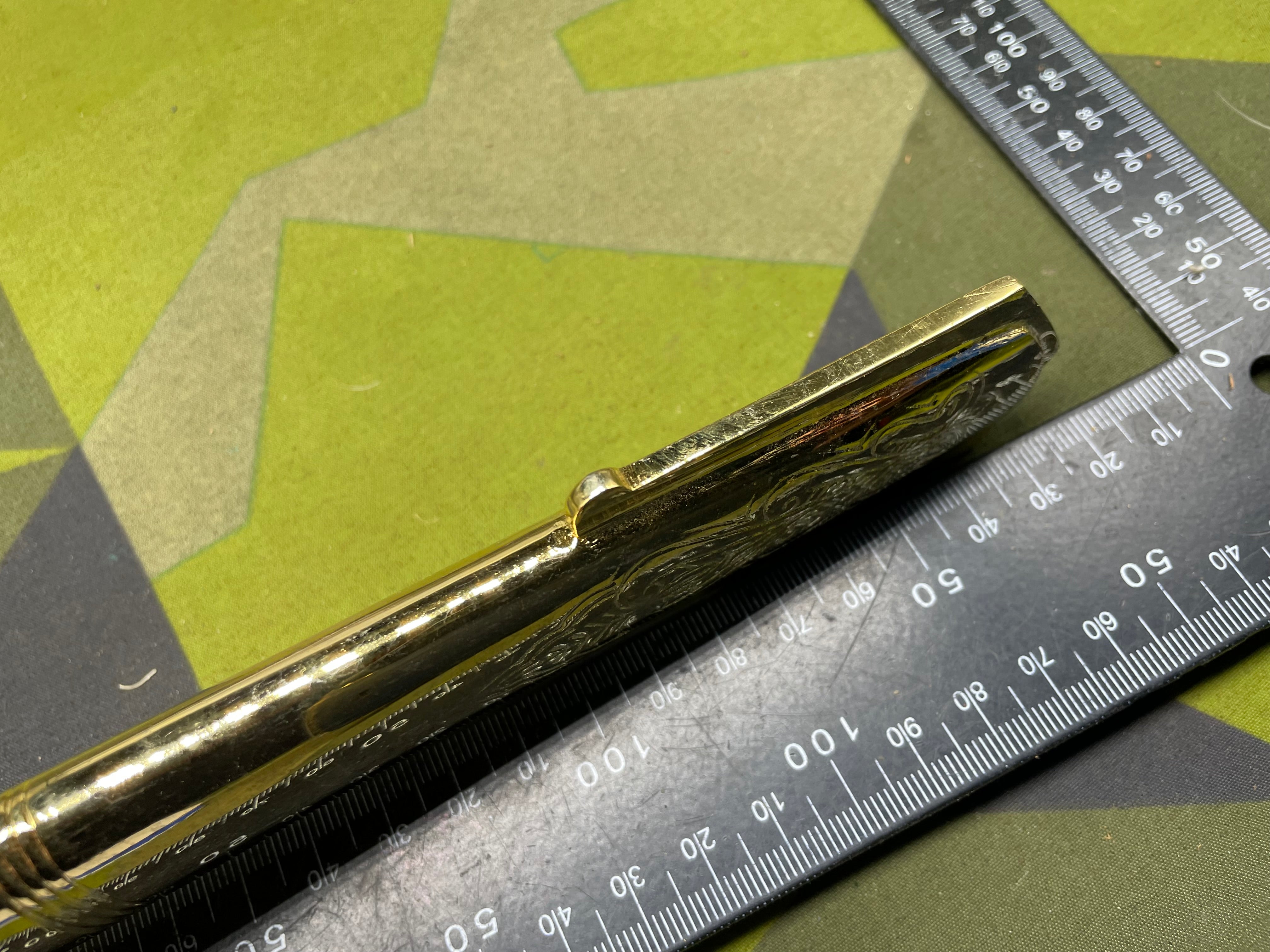 Original British Royal Navy Officer's Gilt Sword Chape - The Militaria Shop