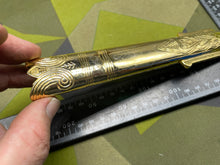 Load image into Gallery viewer, Original British Royal Navy Officer's Gilt Sword Chape
