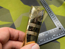 Load image into Gallery viewer, Original British Royal Navy Officer's Gilt Sword Chape
