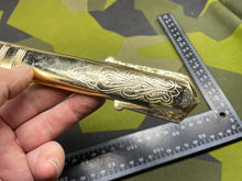 Load image into Gallery viewer, Original British Royal Navy Officer's Gilt Sword Chape
