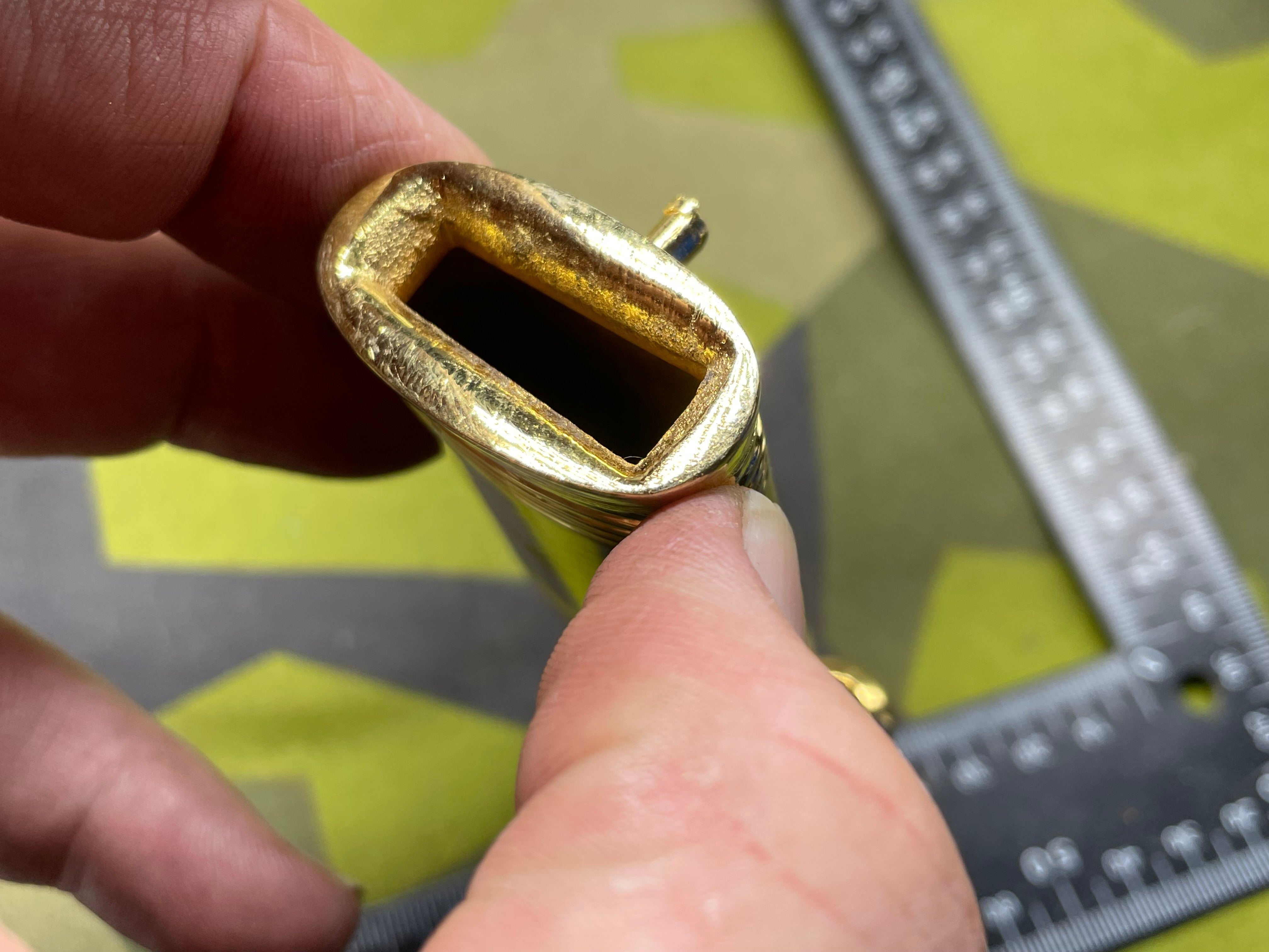 Original British Royal Navy Officer's Gilt Sword Scabbard Throat - The Militaria Shop