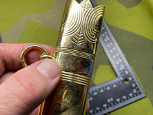 Load image into Gallery viewer, Original British Royal Navy Officer's Gilt Sword Scabbard Throat
