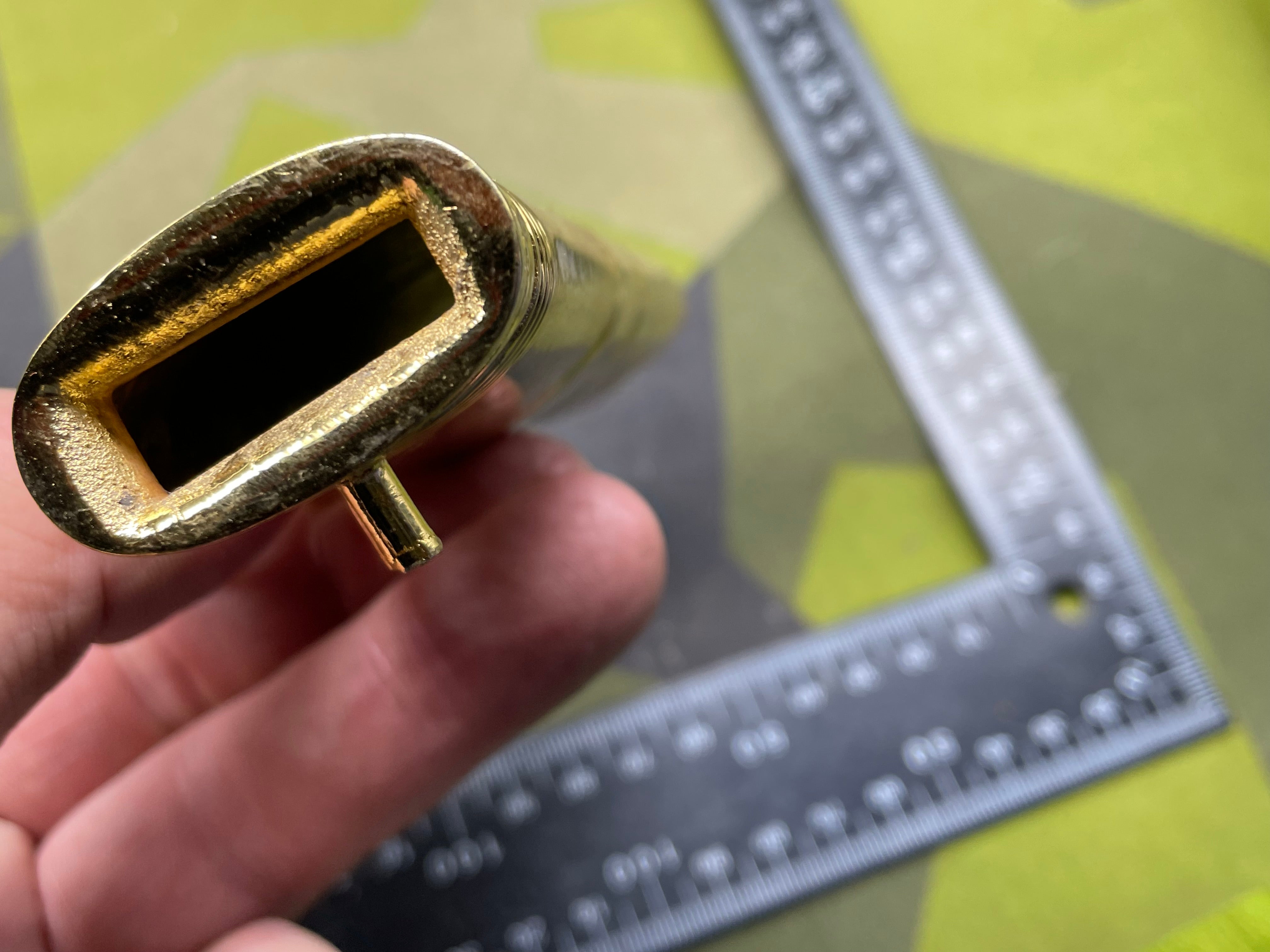 Original British Royal Navy Officer's Gilt Sword Scabbard Throat - The Militaria Shop
