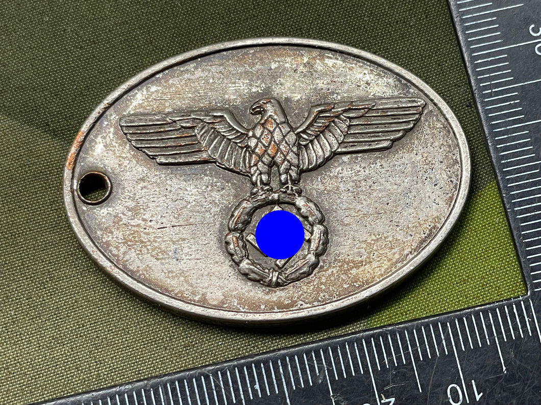Original WW2 German Army Gestapo Warrant Disk