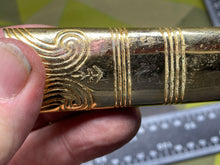 Load image into Gallery viewer, Original British Royal Navy Officer's Gilt Sword Chape
